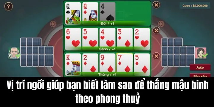 Chiếm lợi thế với vị trí ngồi hiệu quả giúp thắng lớn